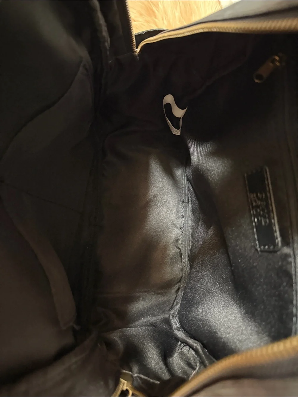 Frye & Co Brown Embossed Dome Backpack Tooling Leather Look Western Black